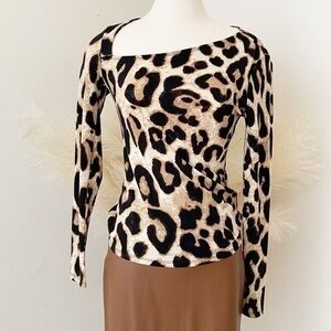NWT H&M animal print top